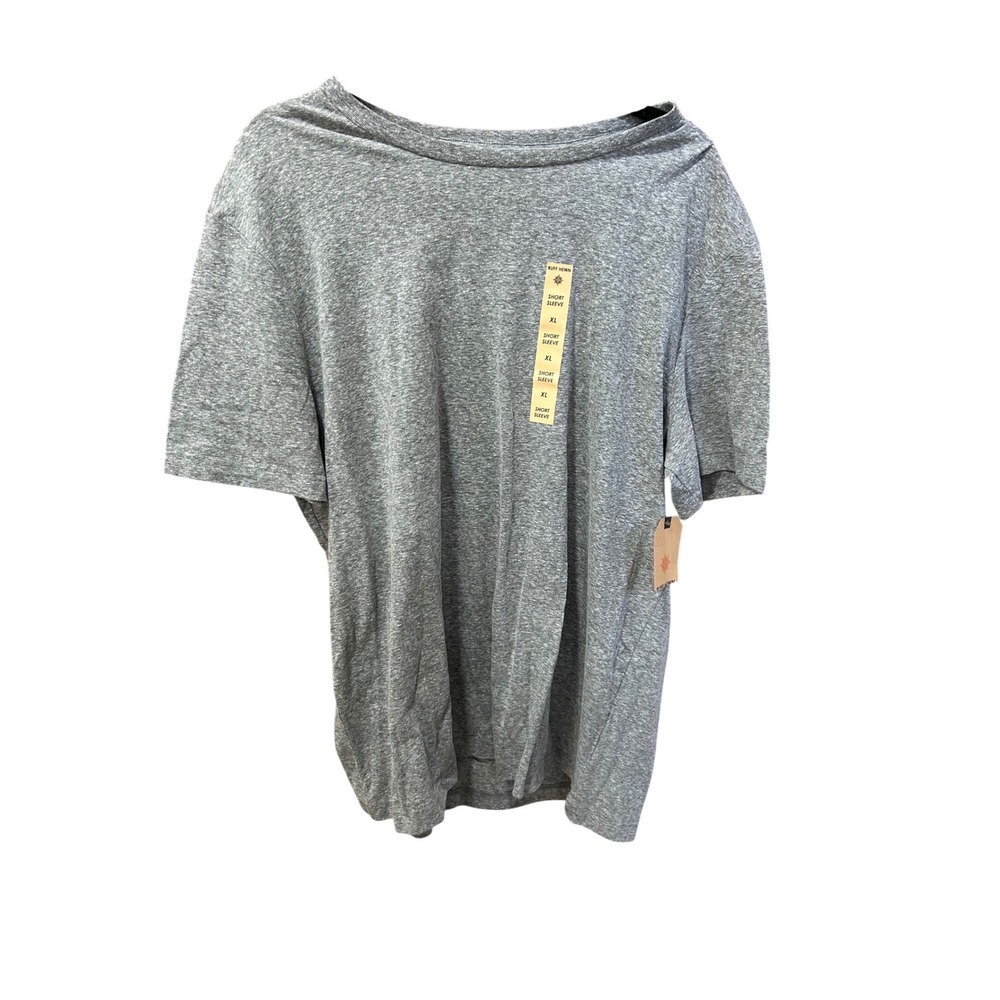 Ruff Hewn Mens Grey Heather Short Sleeve Crew Neck T-Shirt XL RH6BX307Y NWT